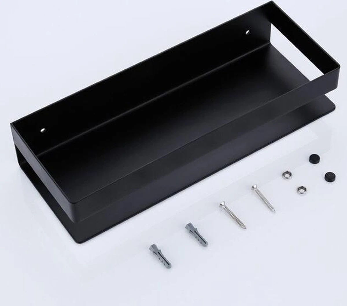 Merkloos GDRN - Doucherek Zwart - Zonder Boren - Doucherekjes - Hangend - Zwart - RVS 5 Merkloos GDRN - Doucherek Zwart - Zonder Boren - Doucherekjes - Hangend - Zwart - RVS - Afbeelding 5