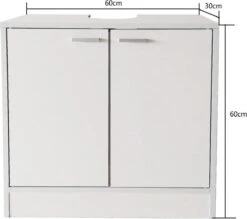 Wastafel Onderkast - Onderbouw Kast Wastafel - Badkamermeubel -Badkamerproducten 1200x1062 2