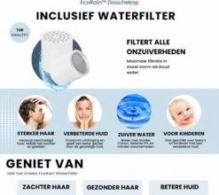 EcoRain™ Charly Waterbesparende Douchekop Zwart - 50% Waterbesparend - Regendouche 13 Cm - 3 Sproeistanden - Hoge Druk - Handdouche -Badkamerproducten 1200x1071 2