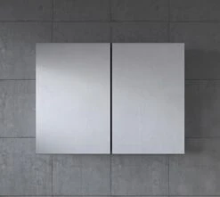 Badplaats Badkamerkast Leon 80 Cm X 20 Cm X 60 Cm - Zwart - Spiegelkast Badkamer -Badkamerproducten 1200x1076 4