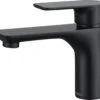 LOMAZOO Wastafelkraan Zwart Libra - Zwarte Wastafelkraan - Badkamerkraan Zwart - Zwarte Badkamerkraan