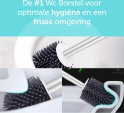 WC Borstel - Toiletborstel - WC Borstel Met Houder - Siliconen Toiletborstel - Vrijstaand Of Hangend - Slimme Lekbak - Optimale Hygiëne -Badkamerproducten 1200x1089 2