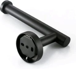 Design Toiletrolhouder - WC Rolhouder - RVS Mat Zwart - Incl. Schroeven -Badkamerproducten 1200x1101