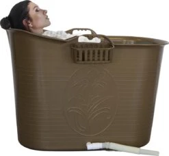 LIFEBATH - Zitbad Nancy - Bath Bucket - Mobiele Badkuip - 200L - Voor Volwassenen - Goud -Badkamerproducten 1200x1108 4