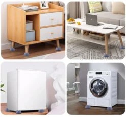 Wasmachine Demper – Trillingsdemper – Anti Slip – Schokdemper – Anti Tril – Wasmachine Voetjes – Vibratiedempers – Verhoger – 4 Stuks - Grijs -Badkamerproducten 1200x1114 4