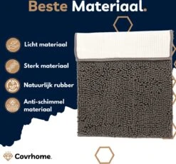 Merkloos Badmat Antislip 40 X 70 Cm - Douchemat - Antislipmat Douche - Extra Zacht - Eenvoudig Wasbaar - Grijs -Badkamerproducten 1200x1118 1