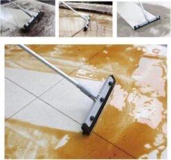 Vitamo™ Premium 2-in-1 Badkamer Vloerwisser Lang Met Ophangsysteem - Douchewisser Met Afdraaibare Wisser - Raamwisser - 180° Draaiend - Uitschuifbaar 70/125 CM - Grijs -Badkamerproducten 1200x1120 2