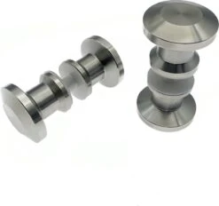 Luxe RVS Douchedeur Knop - Deurknopgarnituur – Douchedeur Handvat / Douchedeurknop / Deurknop RVS / Zilverkleur Type Elegant -Badkamerproducten 1200x1126