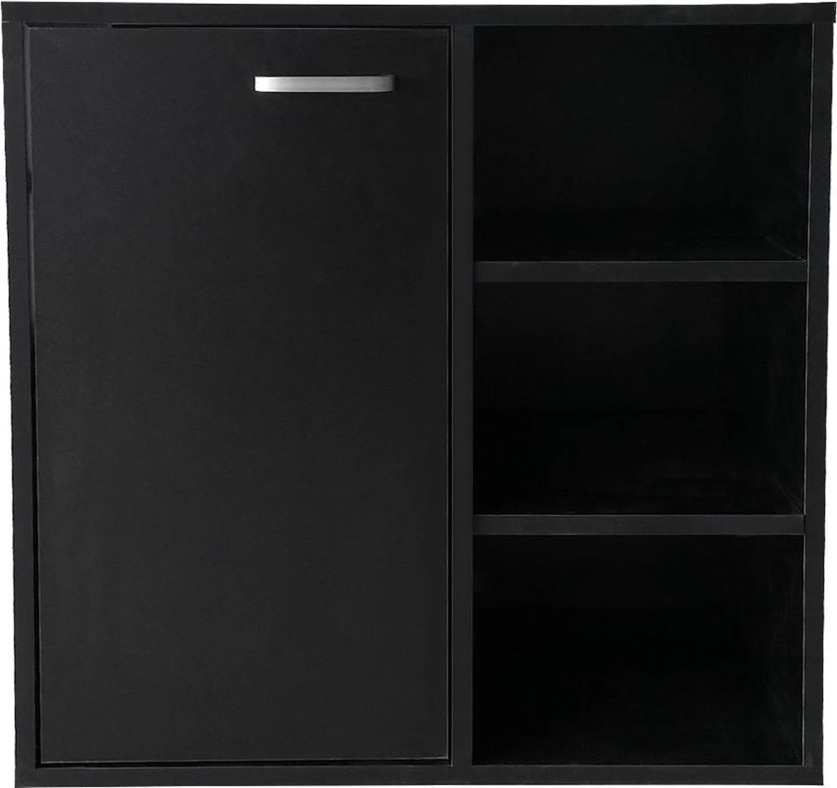 Wastafel Onderkast - Badkamermeubel - Zwart 1 Wastafel Onderkast - Badkamermeubel - Zwart