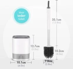 WC Borstel - Toiletborstel - WC Borstel Met Houder - Siliconen Toiletborstel - Vrijstaand Of Hangend - Slimme Lekbak - Optimale Hygiëne -Badkamerproducten 1200x1133 2