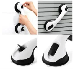 Merkloos 2x Anti Slip Zuig Handvat - Zuignap Handgreep Badkamer/Toilet - Badkamer Veiligheidsgreep - Handgreep Met Zuignappen - Badgreep - Krachtig En Verplaatsbaar - Trekvermogen Tot 50KG - 30cm -Badkamerproducten 1200x1141 2