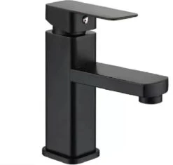 Merkloos Wastafelkraan | Badkamerkraan | Fonteinkraan | Mengkraan | Mat Zwart | RVS | Zwarte Kraan