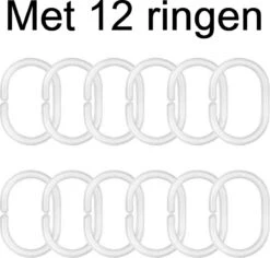 Ulticool Douchegordijn - Bloem Vogel Natuur - 180 X 200 Cm - Semi Transparant - Met 12 Ringen Wit - Anti Schimmel - Multi Color -Badkamerproducten 1200x1147 8