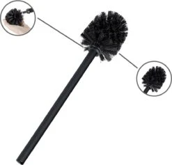 WENKO Toiletbutler Rivalta Zwart - Toiletborstel Met Houder, Toiletrolhouder En Reserverolhouder -Badkamerproducten 1200x1151 2