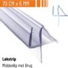 Simple Fix Lekstrip - Douchestrip - Waterkering - 70CM Lang - 6MM Glasdikte - Lekdorpel