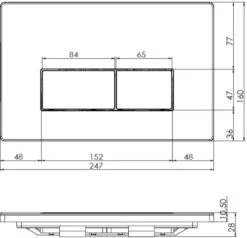 Konig - Bedieningspaneel - Toilet - Mat Zwart - Geberit UP320/UP720 -Badkamerproducten 1200x1155 8