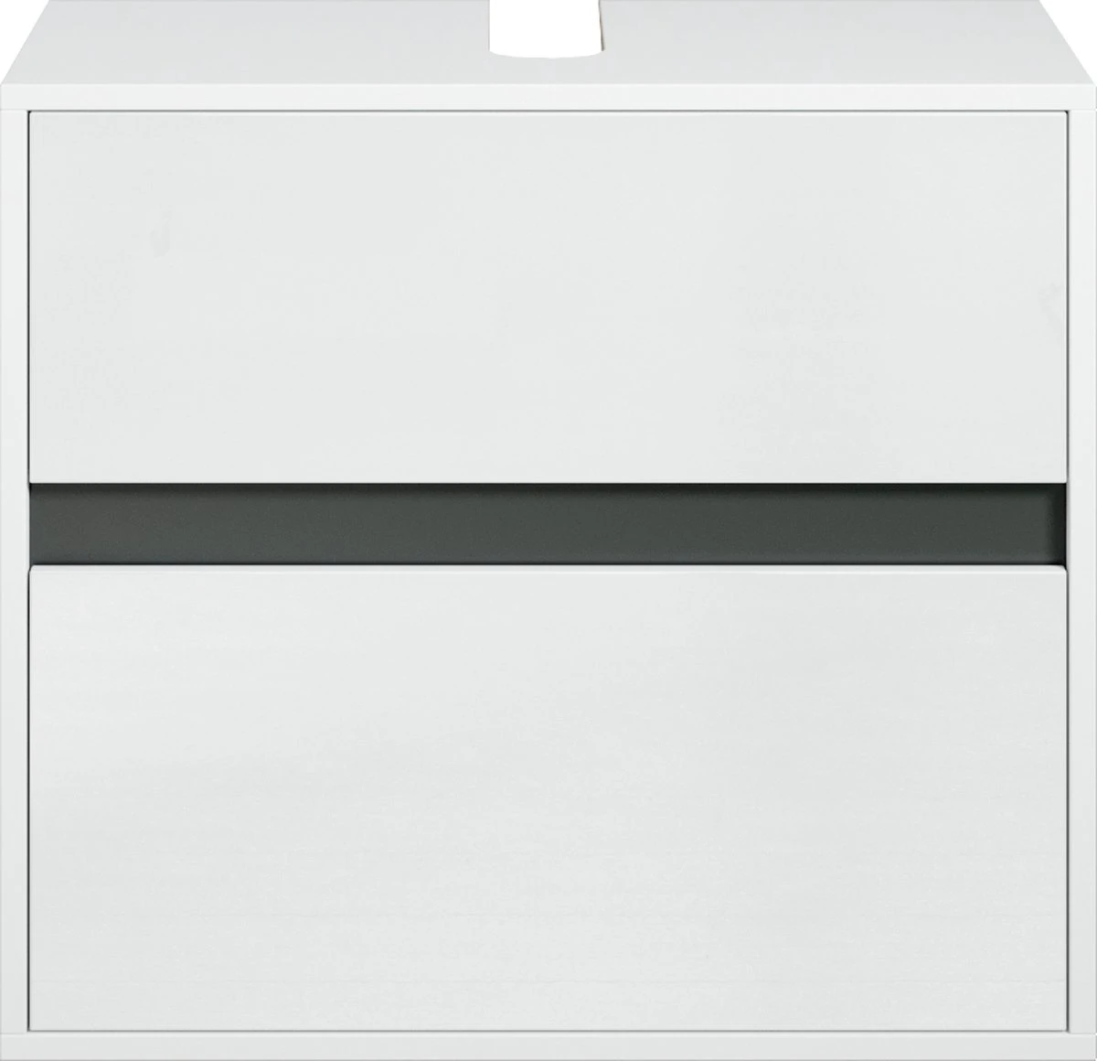 Wastafel Onderkast Stockholm 67cm Wit Badkamerkast Staand 4 Wastafel Onderkast Stockholm 67cm Wit Badkamerkast Staand - Afbeelding 4