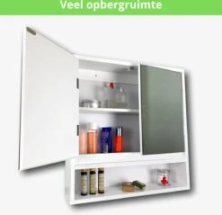 Spiegelkast - Spiegelkast Badkamer - Spiegel - Badkamerkast - Wit - B56 X D13 X H58 Cm 12 Spiegelkast - Spiegelkast Badkamer - Spiegel - Badkamerkast - Wit - B56 X D13 X H58 Cm -Badkamerproducten 1200x1163 11