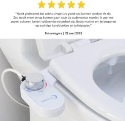 Bidet Handdouche Toilet Sproeier Shattaf Sprayer WC Papier Besparend - Enkel Spray Koud Water - Badkamer Accessoires - Freshole® 16 Bidet Handdouche Toilet Sproeier Shattaf Sprayer WC Papier Besparend - Enkel Spray Koud Water - Badkamer Accessoires - Freshole® -Badkamerproducten 1200x1167 6