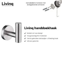 Toiletaccessoireset RVS 4-delig - Luxe Toilet Set - Toiletborstel Met Houder - Toiletrolhouder Met Klep - Reserverolhouder - Handdoekhaak - Zilver - Toiletset -Badkamerproducten 1200x1168