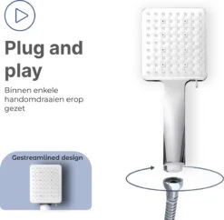 MaatWorkz - Waterbesparende Douchekop Vierkant + Douchetimer - Hoge Waterdruk - Luxe Design - 6 Standen -Badkamerproducten 1200x1174 1
