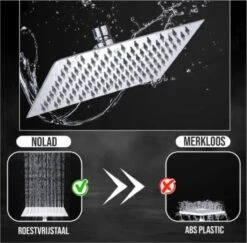 Merkloos Regendouchekop Deluxe | ø 35 Cm | Douchekop Met Slang En Houder | Douchekop | Doucheslang | Douchekophouder | Complete Doucheset | Roestvrij Staal | 360° Draaibaar | Badkamer Accessoires | Elite Pure Chrome Collection 2022 10 Merkloos Regendouchekop Deluxe | ø 35 Cm | Douchekop Met Slang En Houder | Douchekop | Doucheslang | Douchekophouder | Complete Doucheset | Roestvrij Staal | 360° Draaibaar | Badkamer Accessoires | Elite Pure Chrome Collection 2022 -Badkamerproducten 1200x1182 5