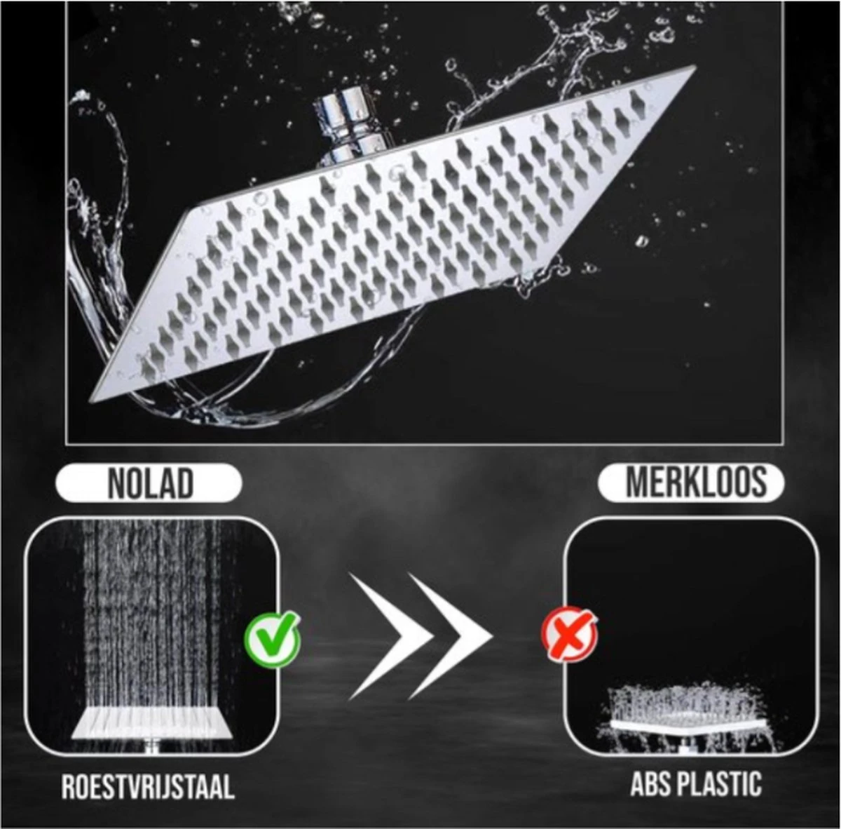 Merkloos Regendouchekop Deluxe | ø 35 Cm | Douchekop Met Slang En Houder | Douchekop | Doucheslang | Douchekophouder | Complete Doucheset | Roestvrij Staal | 360° Draaibaar | Badkamer Accessoires | Elite Pure Chrome Collection 2022 3 Merkloos Regendouchekop Deluxe | ø 35 Cm | Douchekop Met Slang En Houder | Douchekop | Doucheslang | Douchekophouder | Complete Doucheset | Roestvrij Staal | 360° Draaibaar | Badkamer Accessoires | Elite Pure Chrome Collection 2022 - Afbeelding 3