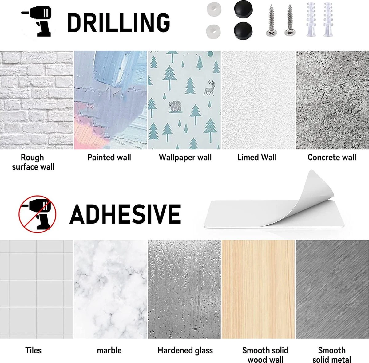 BOTC Toiletrolhouder Met Handdoekhaakjes - Toiletrolhouder - Toiletrolhouder - Zelfklevend / Boren / Zonder Boren - RVS - Zwart 7 BOTC Toiletrolhouder Met Handdoekhaakjes - Toiletrolhouder - Toiletrolhouder - Zelfklevend / Boren / Zonder Boren - RVS - Zwart - Afbeelding 7