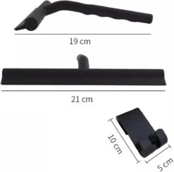 Minismus Douchewisser Zwart Met Ophanghaak - Raamwisser - Trekker Douche - Douchewissers - Raamtrekker - Douchetrekker -Badkamerproducten 1200x1183 1