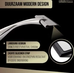 Douchewisser Rvs - Luxe Trekker Douche - Raamwisser Met Ophanghaak - Douchetrekker - Niet Boren - Chroom 13 Douchewisser Rvs - Luxe Trekker Douche - Raamwisser Met Ophanghaak - Douchetrekker - Niet Boren - Chroom -Badkamerproducten 1200x1187