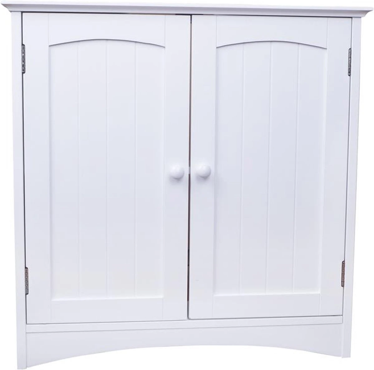 Wastafelkast - Badkamermeubel Met Uitsparing - 60 X 60 X 30 Cm - Wit - Badkamerkast 4 Wastafelkast - Badkamermeubel Met Uitsparing - 60 X 60 X 30 Cm - Wit - Badkamerkast - Afbeelding 4