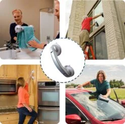 Kunststof Handgreep Voor Badkamer - 30.5cm - Douche Wandbeugel - Geen Boorgaten -Badkamerproducten 1200x1191 8