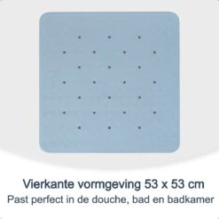 Douchemat Antislip Blauw - 53 X 53 Cm - Antislipmat Douche - Badmat 8 Douchemat Antislip Blauw - 53 X 53 Cm - Antislipmat Douche - Badmat -Badkamerproducten 1200x1195 12