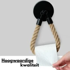 Pazzo Goods - Toiletpapierhouder - Zwart - Met Boren - Vintage - Wc Rolhouder Zwart - Wc-rolhouder Vintage - Wc-papierhouder - Wc-rolhouder -Badkamerproducten 1200x1195