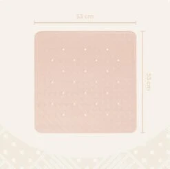 Douchemat Antislip Zalmkleur - 53 X 53 Cm - Antislipmat Douche - Badmat -Badkamerproducten 1200x1197 16