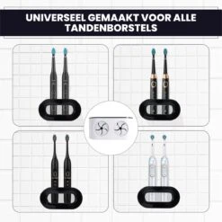 Lenga Tandenborstelhouder - Elektrische Tandenborstel Houder - Dubbele Tandenborstel Houder - Tandenborstel Houder Zwart -Badkamerproducten 1200x1199 9
