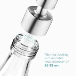 Navaris Roestvrijstalen Zeepdispenserkop Set X2 - Opschroefbare Pompkop Voor Flessen - 22-24 Mm Mondstuk Voor Vloeistof, Lotion - Zilverkleurig -Badkamerproducten 1200x1200 1017