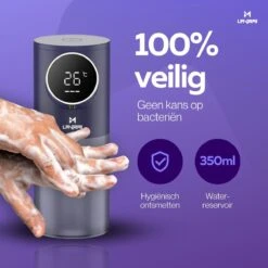 Lavrai - Automatische Zeepdispenser - Zeeppompje - Met LCD Scherm - Opldaadbaar - En Infrarood Sensor -Badkamerproducten 1200x1200 1032