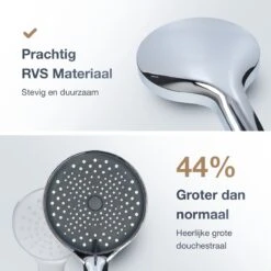 MaatWorkz - Waterbesparende Douchekop + Douchetimer - Handdouche - Hoge Druk - Luxe Design - Regendouche - ø 13 CM - 3 Standen - Chrome 11 MaatWorkz - Waterbesparende Douchekop + Douchetimer - Handdouche - Hoge Druk - Luxe Design - Regendouche - ø 13 CM - 3 Standen - Chrome -Badkamerproducten 1200x1200 1129