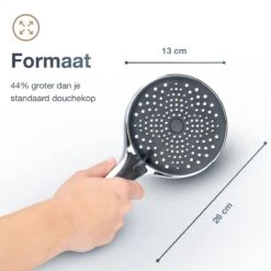 MaatWorkz - Waterbesparende Douchekop + Douchetimer - Handdouche - Hoge Druk - Luxe Design - Regendouche - ø 13 CM - 3 Standen - Chrome 17 MaatWorkz - Waterbesparende Douchekop + Douchetimer - Handdouche - Hoge Druk - Luxe Design - Regendouche - ø 13 CM - 3 Standen - Chrome -Badkamerproducten 1200x1200 1135