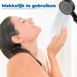 Imperatoris | DoucheSet - Douchekop Met Slang, Houder & Badmuts/Douchemuts - Waterbesparend – Hoge Druk – Regendouche - Zwart Mat -Badkamerproducten 1200x1200 1145