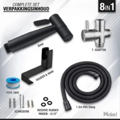 Nolad® Bidet Handdouche - Douchekoppen - Bidet - Handdouche - Zwart 14 Nolad® Bidet Handdouche - Douchekoppen - Bidet - Handdouche - Zwart -Badkamerproducten 1200x1200 1151