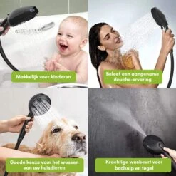 Salvano Douchekop - Waterbesparend - Hoge Kwaliteit - Handdouche - 9 Standen - Zwart 2023 Pro -Badkamerproducten 1200x1200 1154