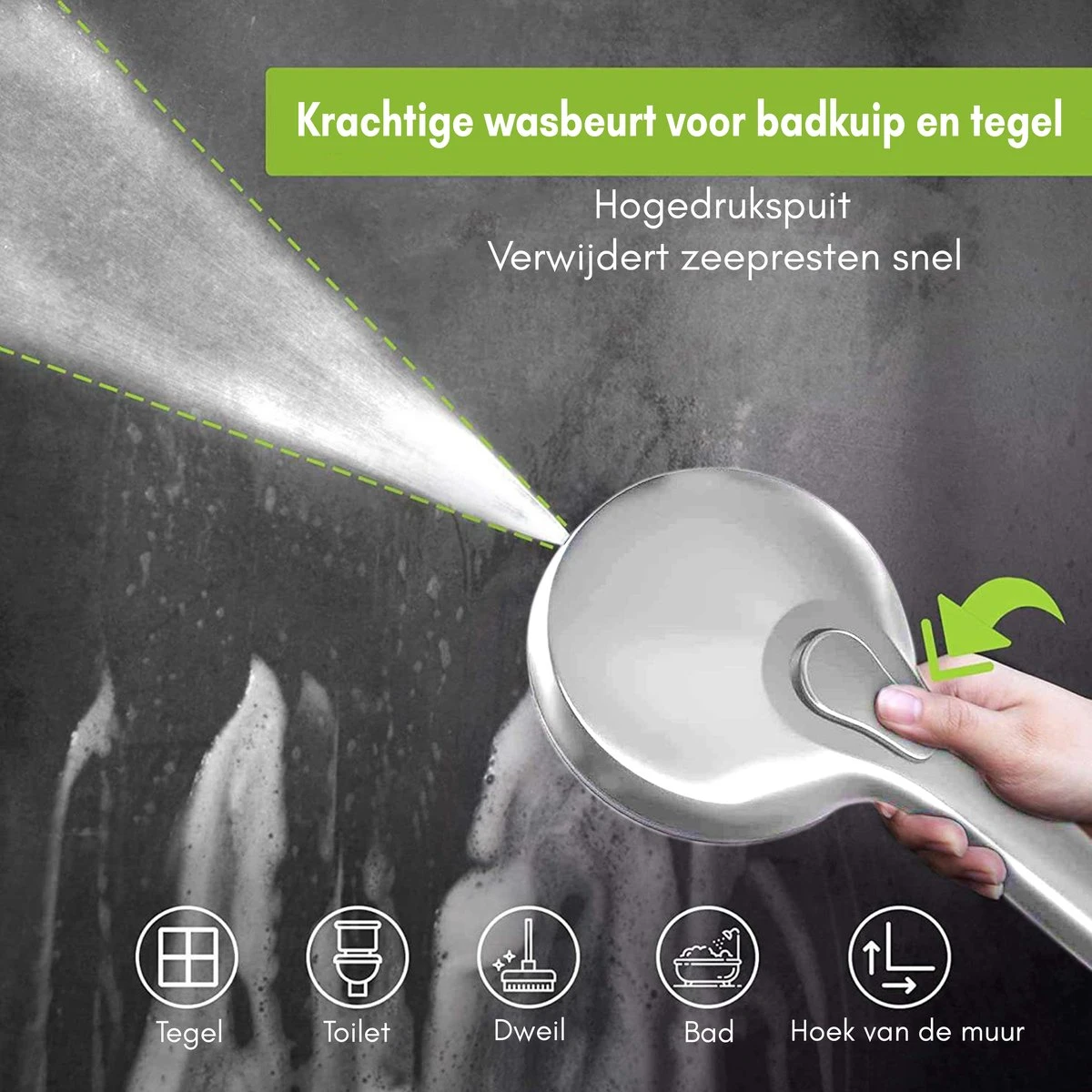 Salvano Douchekop - Waterbesparend - Regendouche - 9 Standen 2 Salvano Douchekop - Waterbesparend - Regendouche - 9 Standen - Afbeelding 2