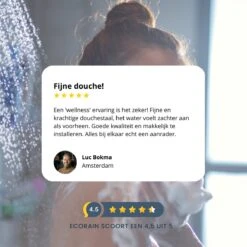 EcoRain™ Charly Waterbesparende Douchekop Zwart - 50% Waterbesparend - Regendouche 13 Cm - 3 Sproeistanden - Hoge Druk - Handdouche -Badkamerproducten 1200x1200 1192