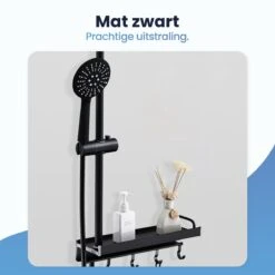 Eagle Bath & Shower - Douchekop Met Slang – Mat Zwart - 3 Functies – Handdouche – Hoofddouche -Badkamerproducten 1200x1200 1235