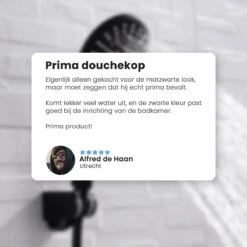 Eagle Bath & Shower - Douchekop Met Slang – Mat Zwart - 3 Functies – Handdouche – Hoofddouche -Badkamerproducten 1200x1200 1236