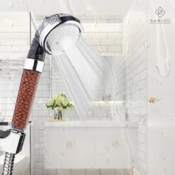 Waterbesparende Douchekop Met Mineraalstenen Ionische Douchekop – Douchefilter - Waterfilter - Handdouche - Hogedruk Douchekop – Transparant -Badkamerproducten 1200x1200 1241