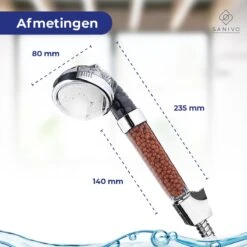 Waterbesparende Douchekop Met Mineraalstenen Ionische Douchekop – Douchefilter - Waterfilter - Handdouche - Hogedruk Douchekop – Transparant -Badkamerproducten 1200x1200 1243