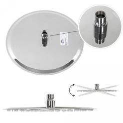 RVS Regendouche Douchekop - Rond Ø 30cm -Badkamerproducten 1200x1200 1265